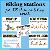 Bike Stations for Biking in Physical Education Class or at