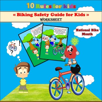 Preview of Biking Safety Guide for Kids/10 Rules for kids/National Bike Month