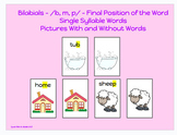 Bilabials - Final Position of Single Syllable Words - /b, 