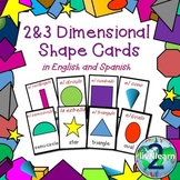 Bilingual 2D & 3D Shape Card Games (Spanish & English)