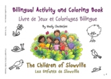 Bilingual Activity/Coloring Book, English-French, 37 pages