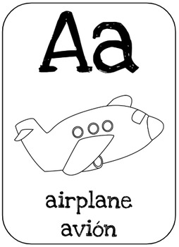 Preview of Bilingual Alphabet Cards