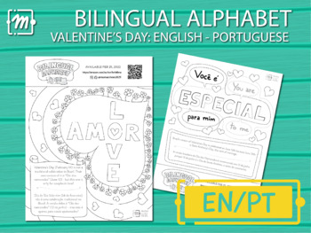 Preview of FREE Valentine's Day Bilingual Activity (En- Pt) / Cultural Immersion