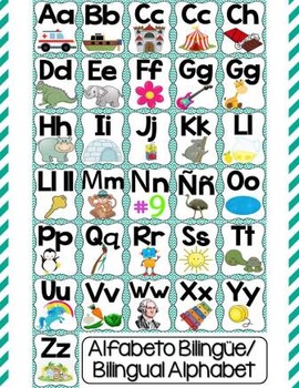 bilingual talking alphabet poster