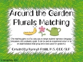 Bilingual Around the Garden Spring Plurals Match **CCSS Aligned**