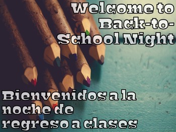 Preview of Bilingual Back to School Night and Open House Forms and Signs ( EDITABLE )