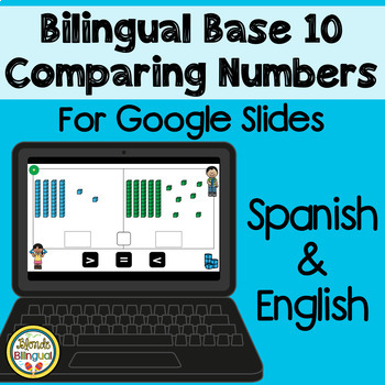 Preview of Bilingual Base 10 Comparing Numbers Digital