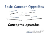 Bilingual (Spanish/English) Basic Concept Opposites Book