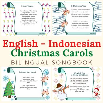 Preview of Bilingual Christmas Carols INDONESIAN ENGLISH SONGBOOK