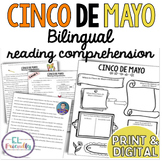 Cinco de Mayo May 5th Reading Activities Bilingual English