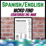 Spanish & English Bilingual Classroom Criaturas del mar Wo
