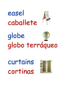 Preview of Dual Language/Bilingual Classroom Labels