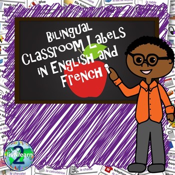 Preview of Bilingual Classroom Labels (French & English)