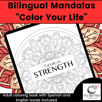 Preview of Bilingual Coloring Pages for Mindfulness