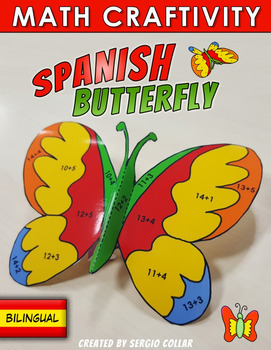 Preview of Bilingual Craftivity - Spanish Butterfly - Common Core Aligned