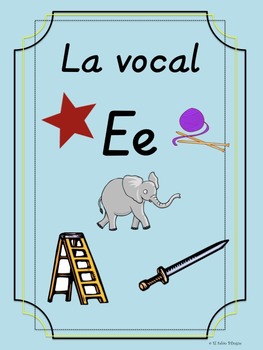 Bilingual Dual Language D'Nealian Vocal Ee by Dual Language Dynamo