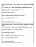Bilingual / Dual Language Types of Sentences Half Sheets