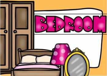 Preview of Bilingual/ ESL Boom Cards: Bedroom
