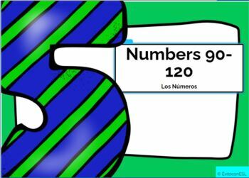 Preview of Bilingual/ ESL Boom Cards:  Numbers (90-120)