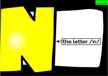 Preview of Bilingual/ ESL Boom Cards: The letter N