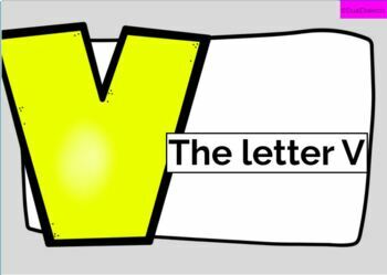 Preview of Bilingual/ ESL Boom Cards:  The letter V