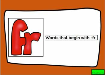 Preview of Bilingual/ ESL boom cards: Words that begin with -fr