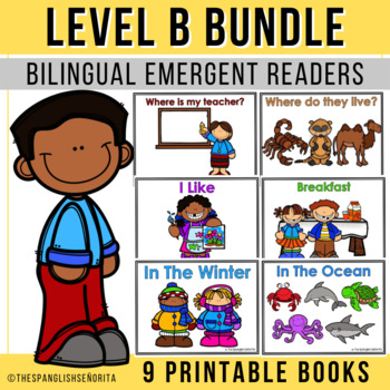 Preview of Level B Bundle - Easy Readers (Bilingual: Spanish & English)