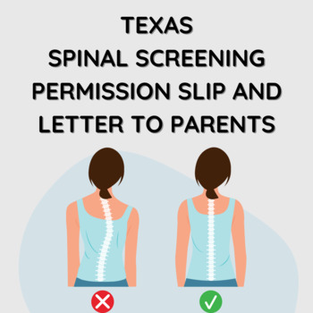 Preview of Bilingual Editable Letter to Parents- Texas Spinal Screenings for School Nurse