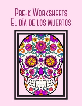 Preview of Bilingual "El dia de los Muertos" Worksheet for PreK & Elementary students