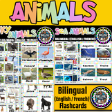 Bilingual (English / French ) Animals of the Land, Sea & S