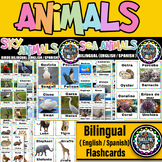 Bilingual (English / Spanish ) Animals of the Land, Sea & 
