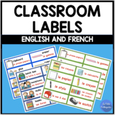 Bilingual (English and French) Classroom Labels