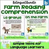 Bilingual Farm Animal Reading Comprehension - Printable & 