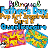Bilingual Father's Day Pop Art Card/ Tarjeta para el Día d
