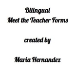Bilingual- First days of school Form editable