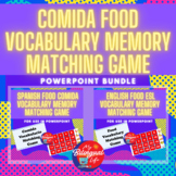 Food / Comida - Bilingual Vocabulary Memory Matching Game 