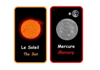 Bilingual French And Englishthe Solar System