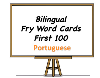 Preview of Bilingual Fry Words (First 100), Portuguese and English Flash Cards