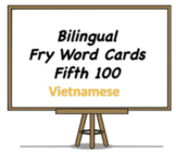 Bilingual Fry Words (Fourth 100), French and English Flash Cards
