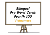 Bilingual Fry Words (Fourth 100), Vietnamese and English F