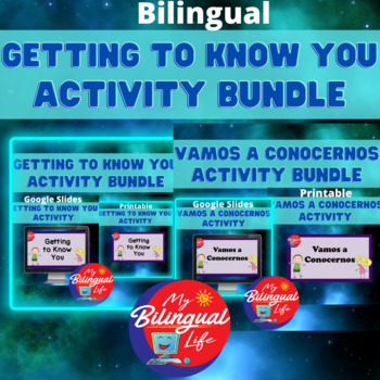 Preview of Bilingual Getting to Know You Beginning of Year Bundle in English and Spanish