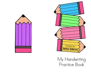 Preview of Bilingual Handwriting Practice Book & ASL!