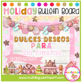 Bilingual Holiday Gingerbread FestiveBulletin Board| Spani