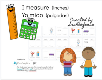 Preview of Bilingual I Measure (Inches/pulgadas)