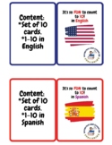 Bilingual - It's so fun to count to 10 in English and Spanish.