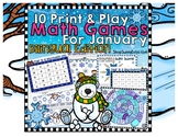 Bilingual January Math Games {English and Spanish)
