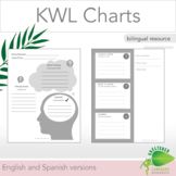 Bilingual KWL Charts English & Spanish