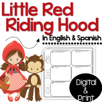 Little Red Riding Hood Tale Unit in English & Spanish DIGITAL LEARNING