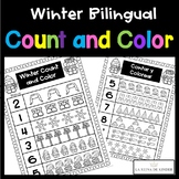 Bilingual Math Curriculum Count and Color Worksheets for P