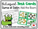 Bilingual Math Task Cards Add the Room